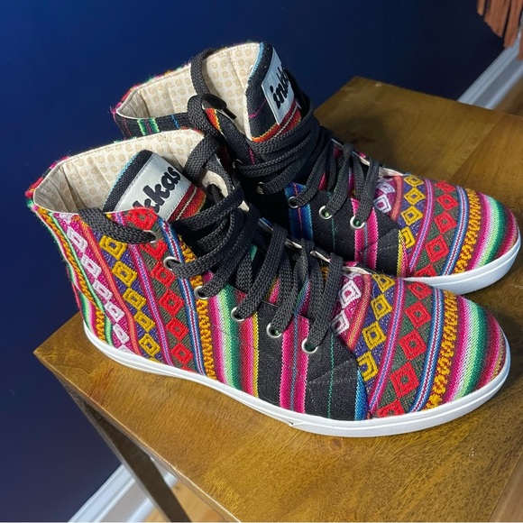INKKAS Colorful High-Top Sneakers - Picture 1 of 5